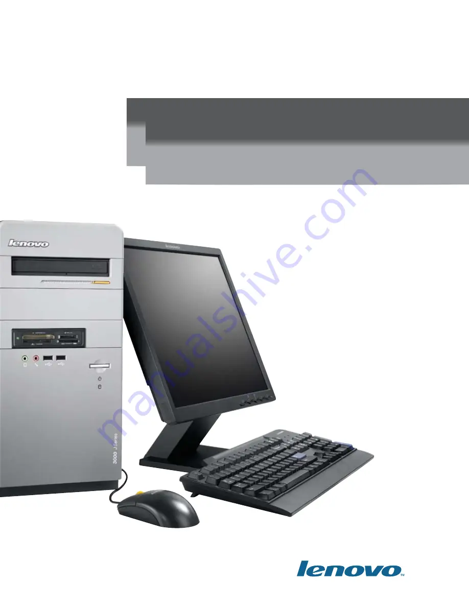 Lenovo 3000 J110 Specifications Download Page 1