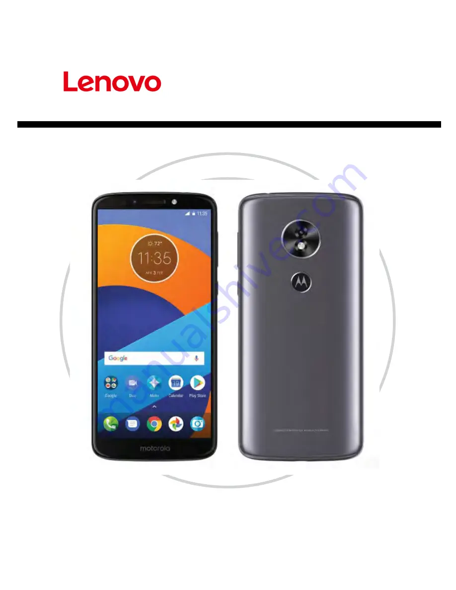 Lenovo Moto E5 Play Скачать руководство пользователя страница 1