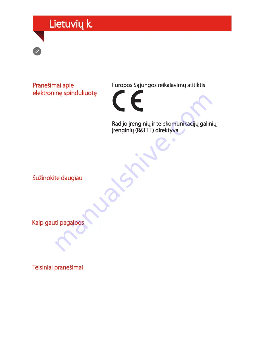 Lenovo TAB A7-40 Quick Start Manual Download Page 67