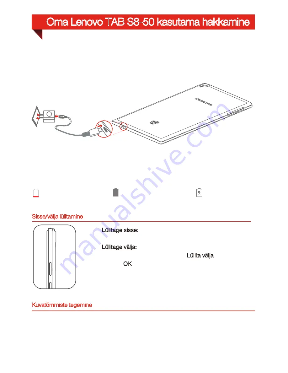 Lenovo TAB S8-50 Safety, Warranty & Quick Start Manual Download Page 133