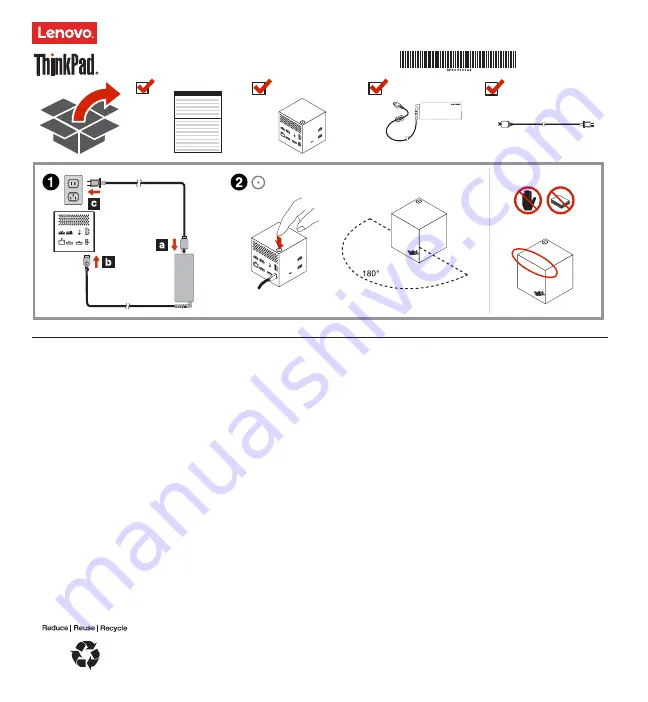 Lenovo ThinkPad WiGig Dock Quick Start Manual Download Page 10