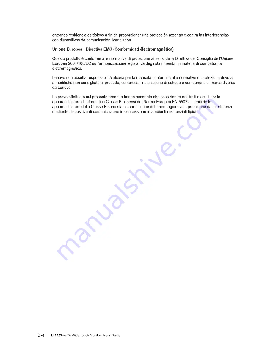 Lenovo ThinkVision LT1423pwCA User Manual Download Page 72