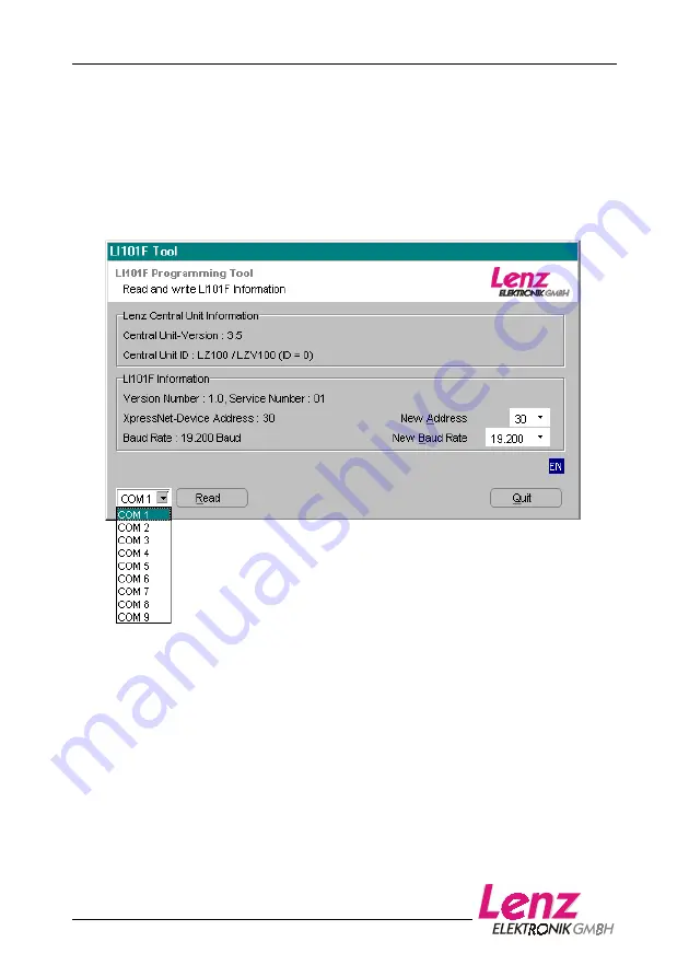 Lenz digital plus LI101F Manual Download Page 8