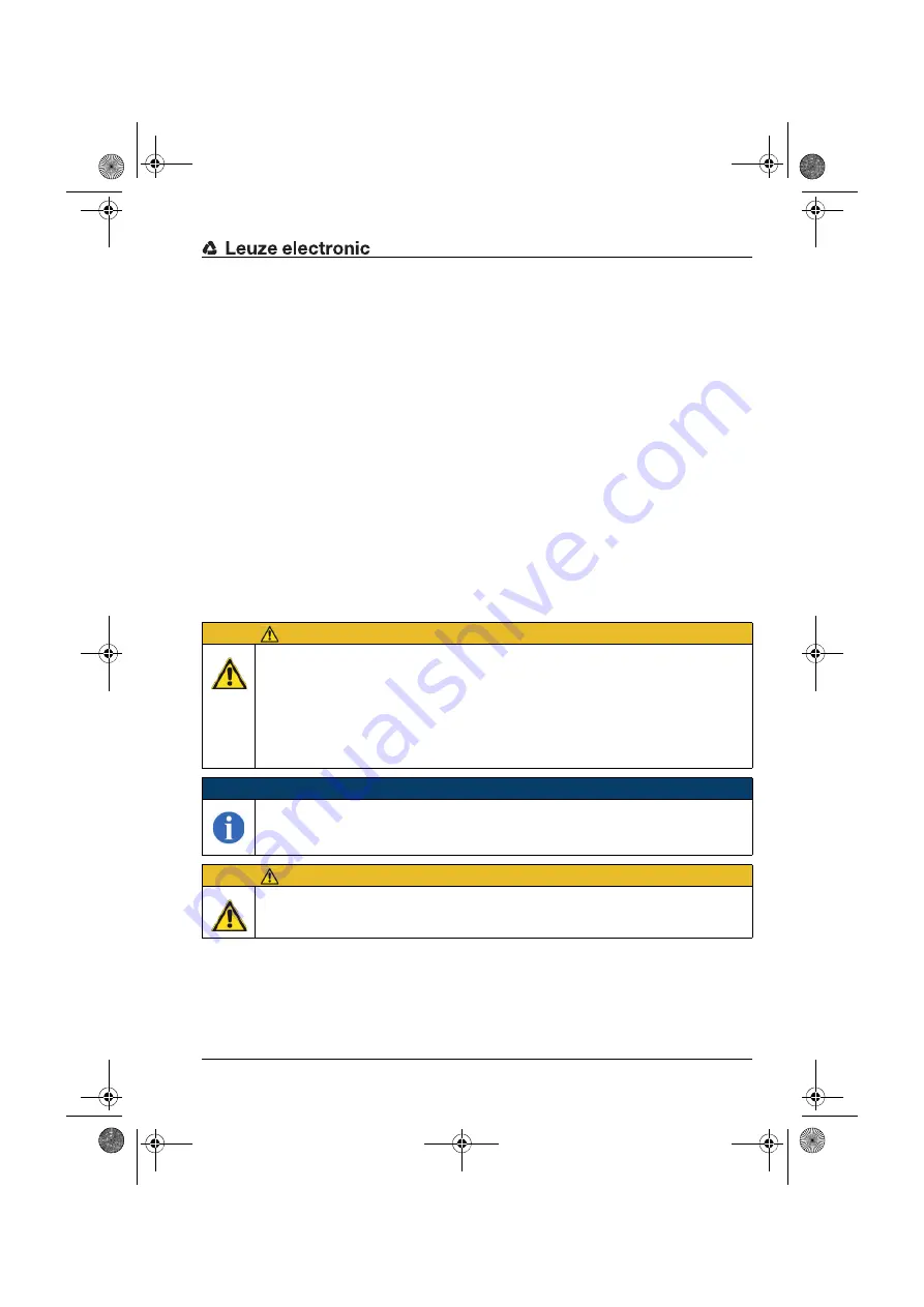 Leuze electronic 50038948 Original Operating Instructions Download Page 7