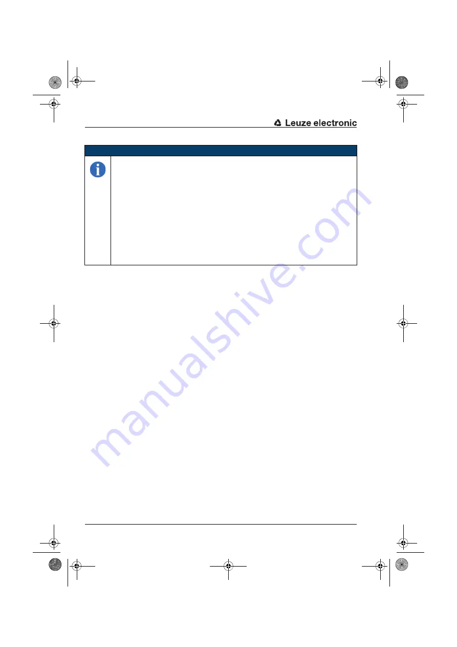 Leuze electronic 50038948 Original Operating Instructions Download Page 10