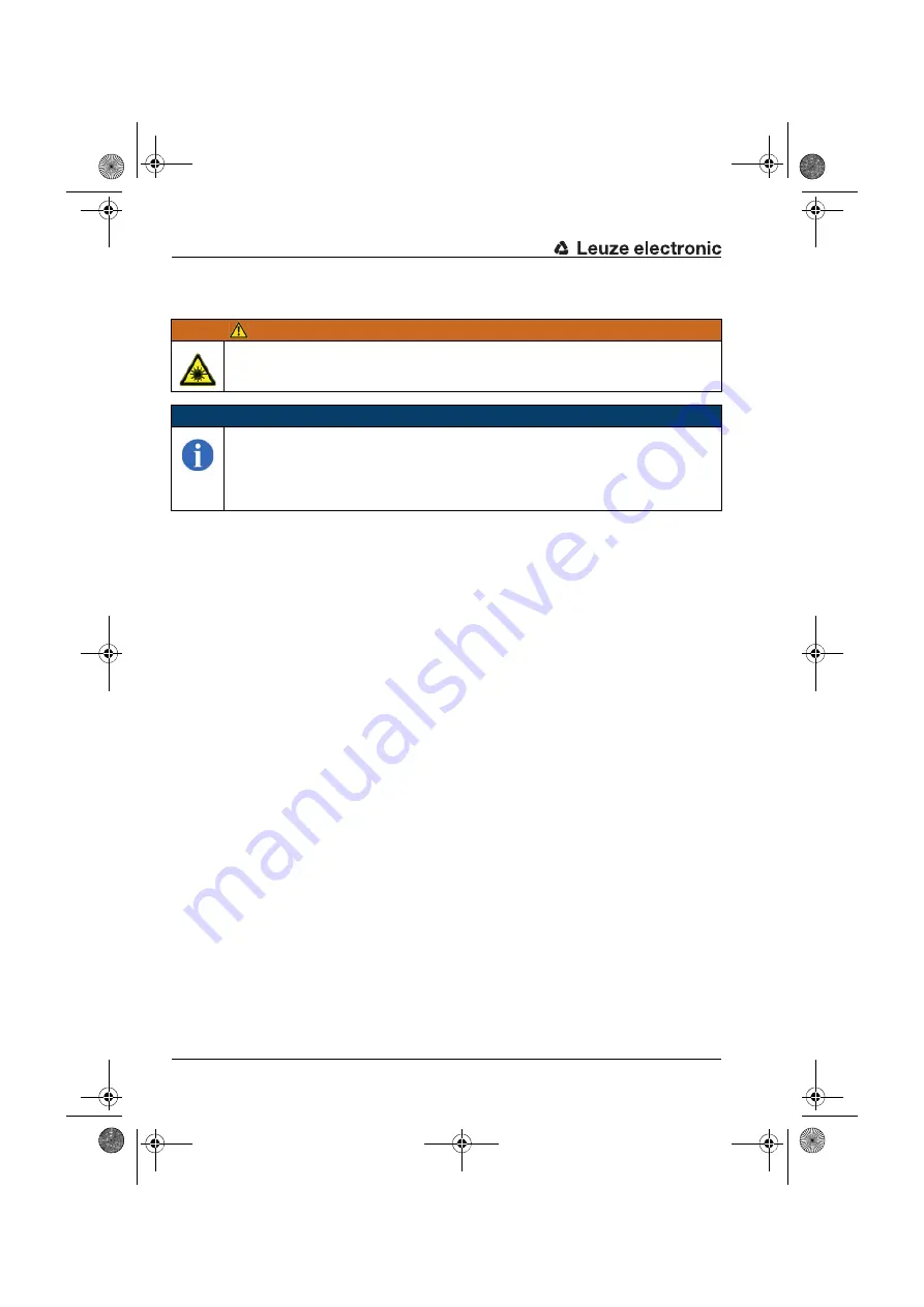 Leuze electronic 50038948 Original Operating Instructions Download Page 44