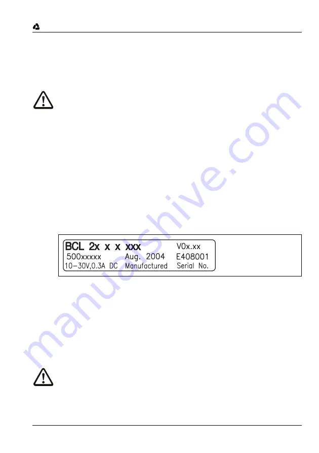 Leuze electronic BCL 21 Technical Description Download Page 33