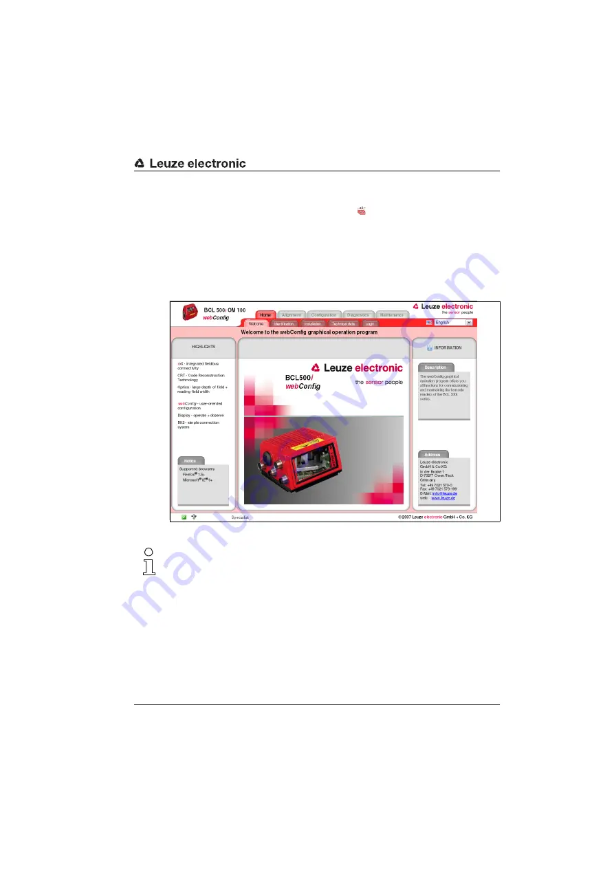 Leuze electronic BCL548i Manual Download Page 115