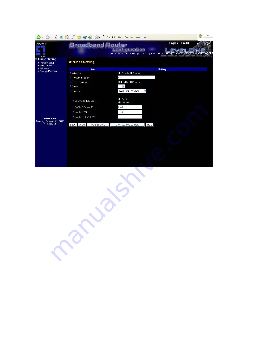 LevelOne WBR-5400 User Manual Download Page 26