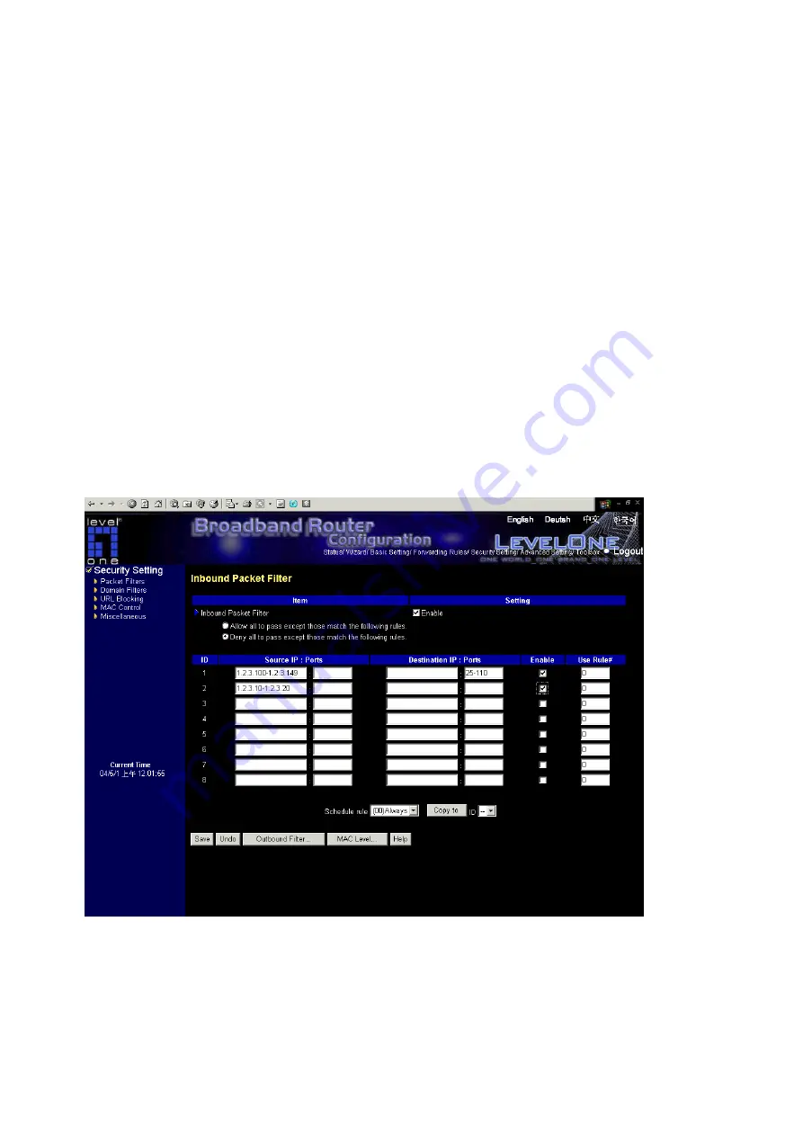 LevelOne WBR-5400 User Manual Download Page 41