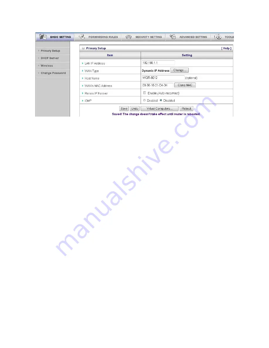 LevelOne WGR-6012 User Manual Download Page 25