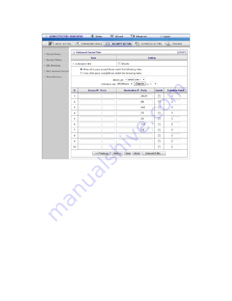 LevelOne WGR-6013 User Manual Download Page 58