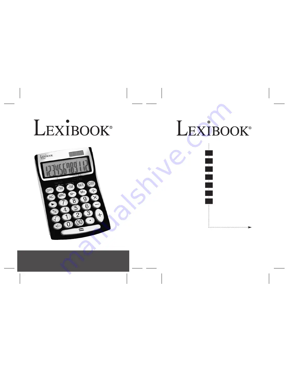 LEXIBOOK PLC241 Скачать руководство пользователя страница 1