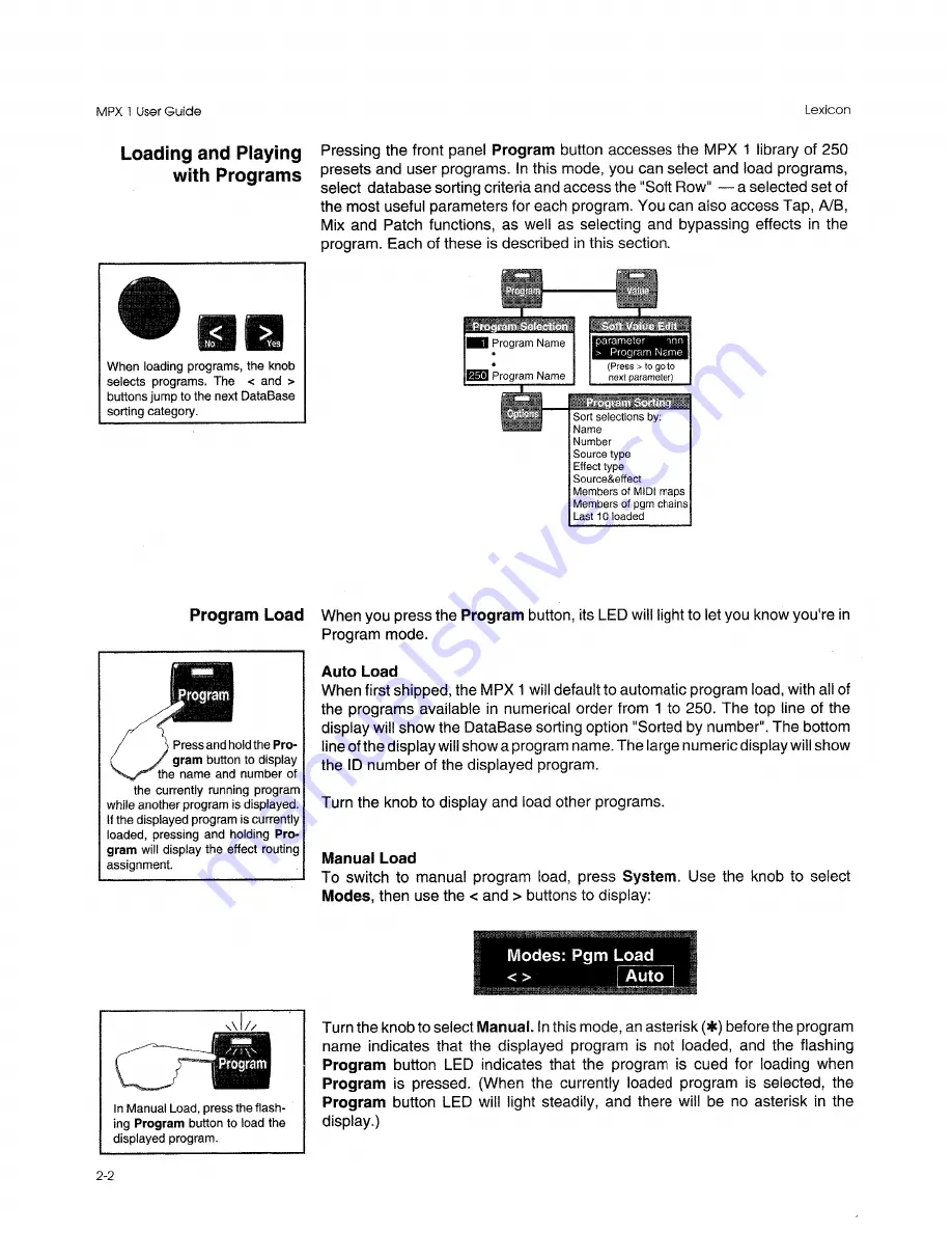 Lexicon MPX - ADDENDUM REV 1 Скачать руководство пользователя страница 20