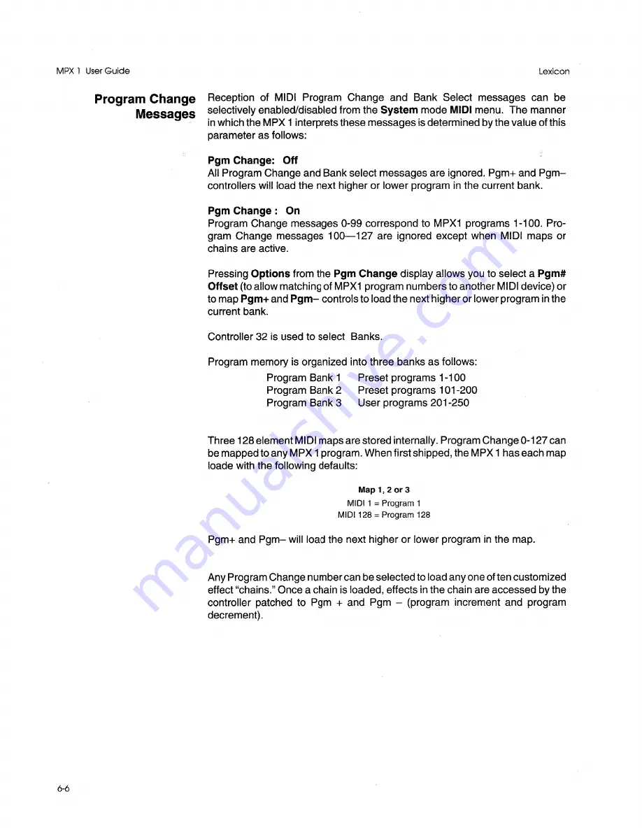 Lexicon MPX - ADDENDUM REV 1 Manual Download Page 72