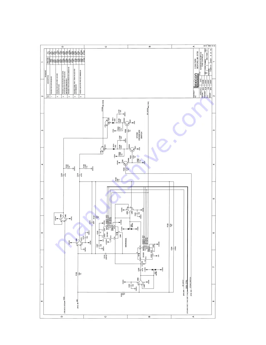 Lexicon MPX G2 Service Manual Download Page 123