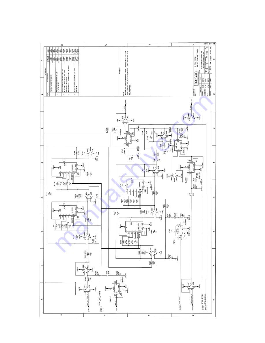 Lexicon MPX G2 Service Manual Download Page 133