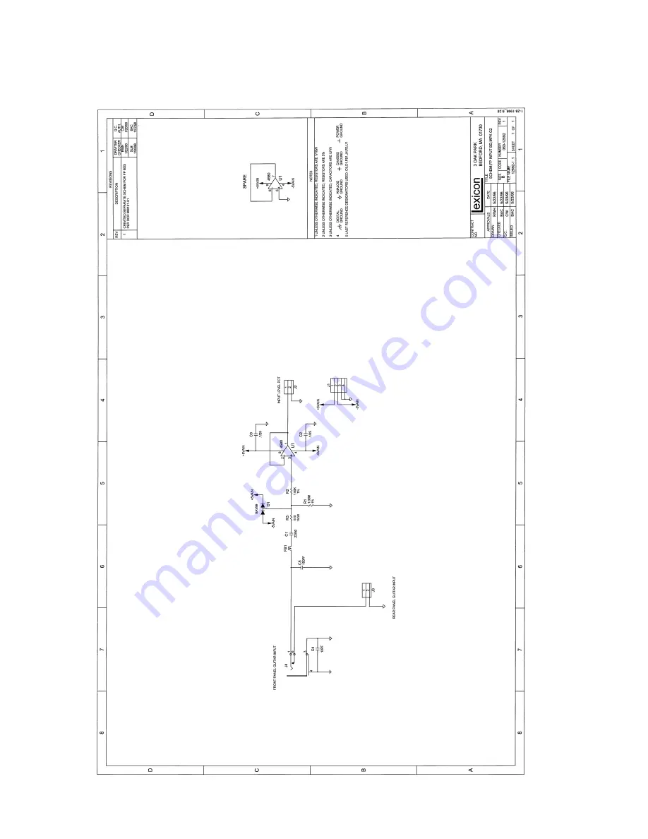 Lexicon MPX G2 Service Manual Download Page 151