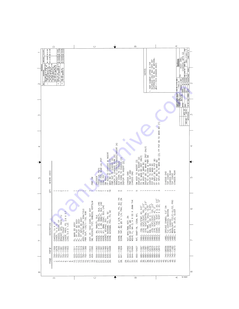 Lexicon MPX G2 Service Manual Download Page 155