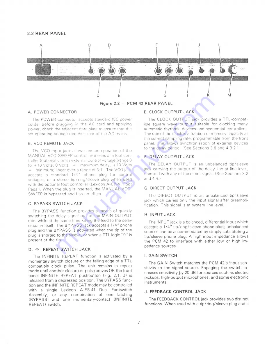 Lexicon PCM 42 Скачать руководство пользователя страница 7