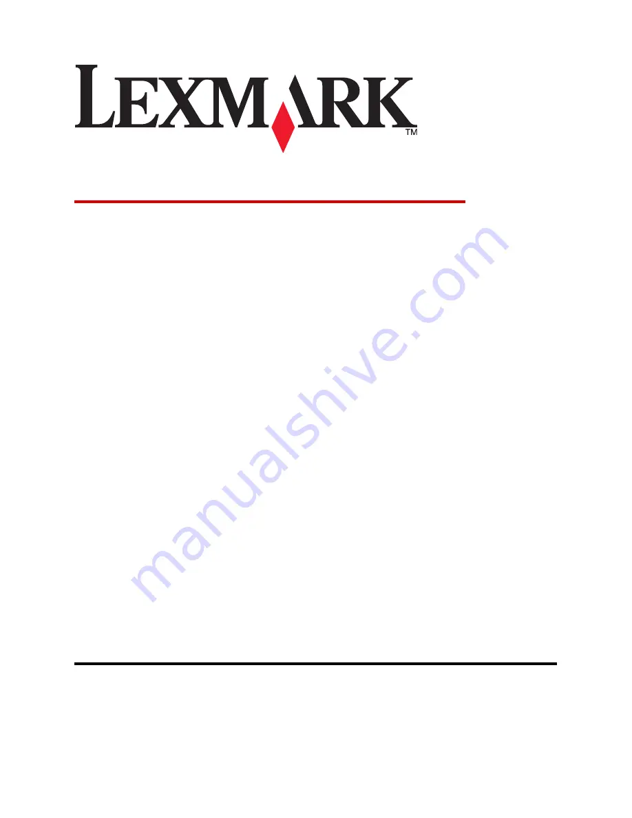 Lexmark 6300 Series User Manual Download Page 1