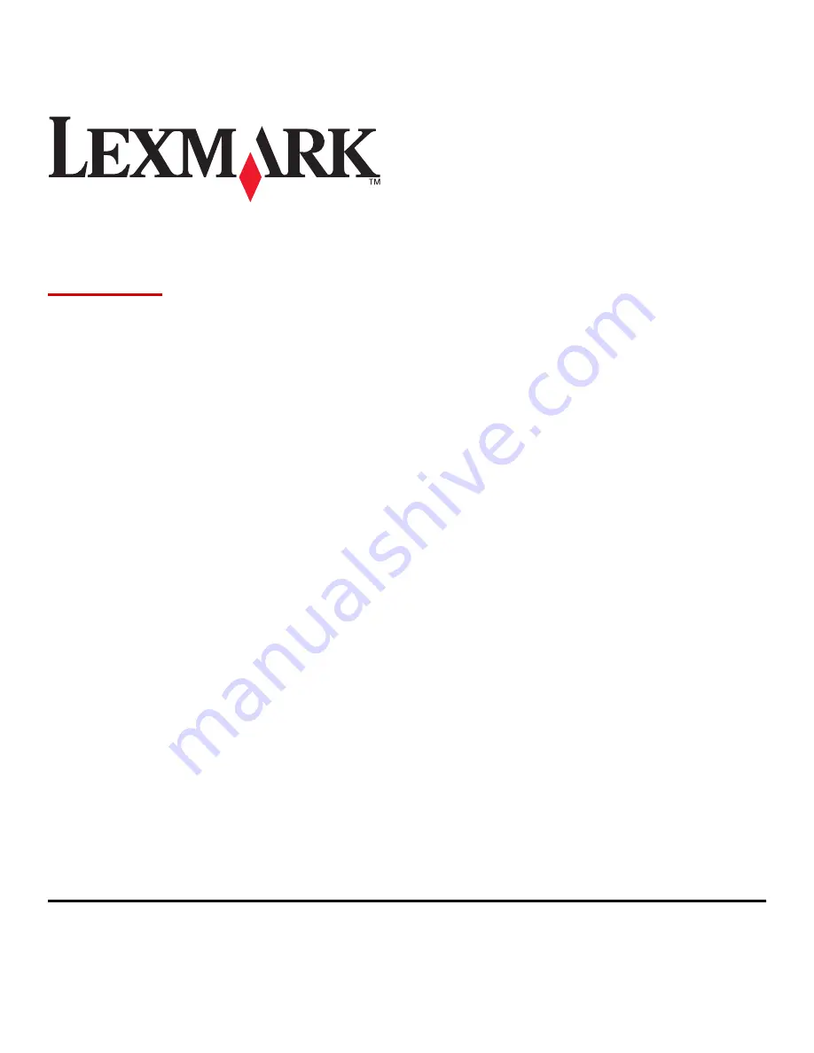 Lexmark 6500E User Manual Download Page 1