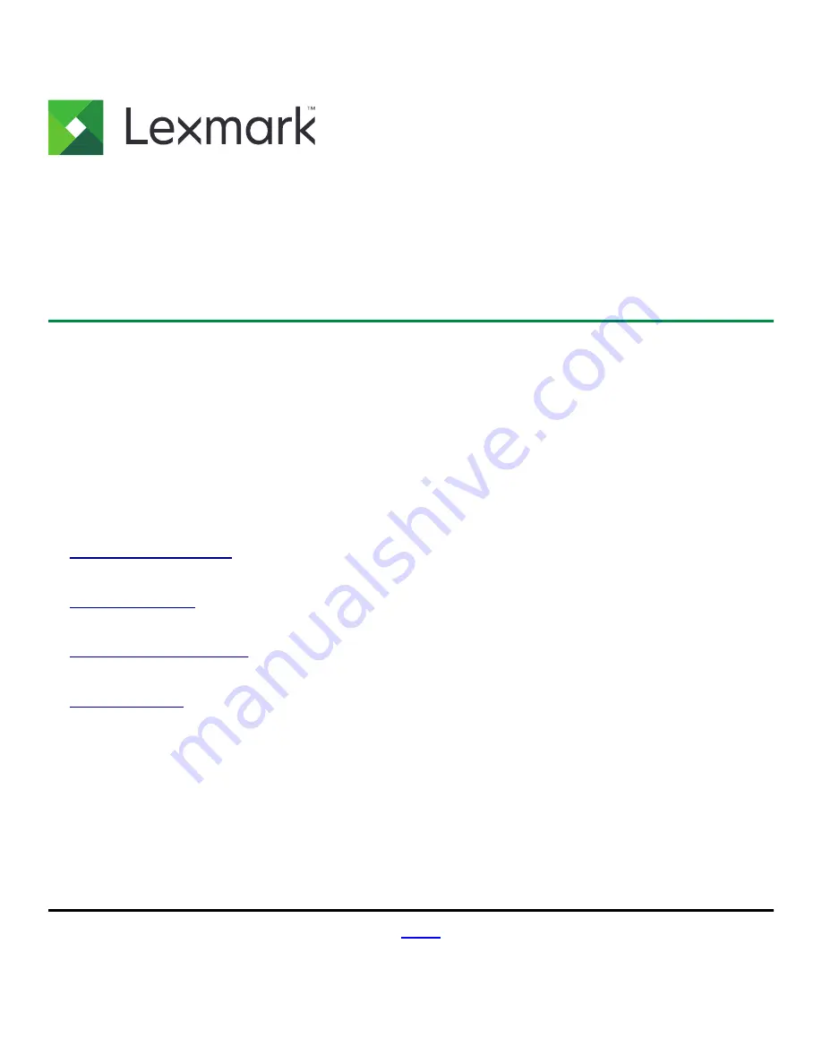 Lexmark XC2130 Service Manual Download Page 1