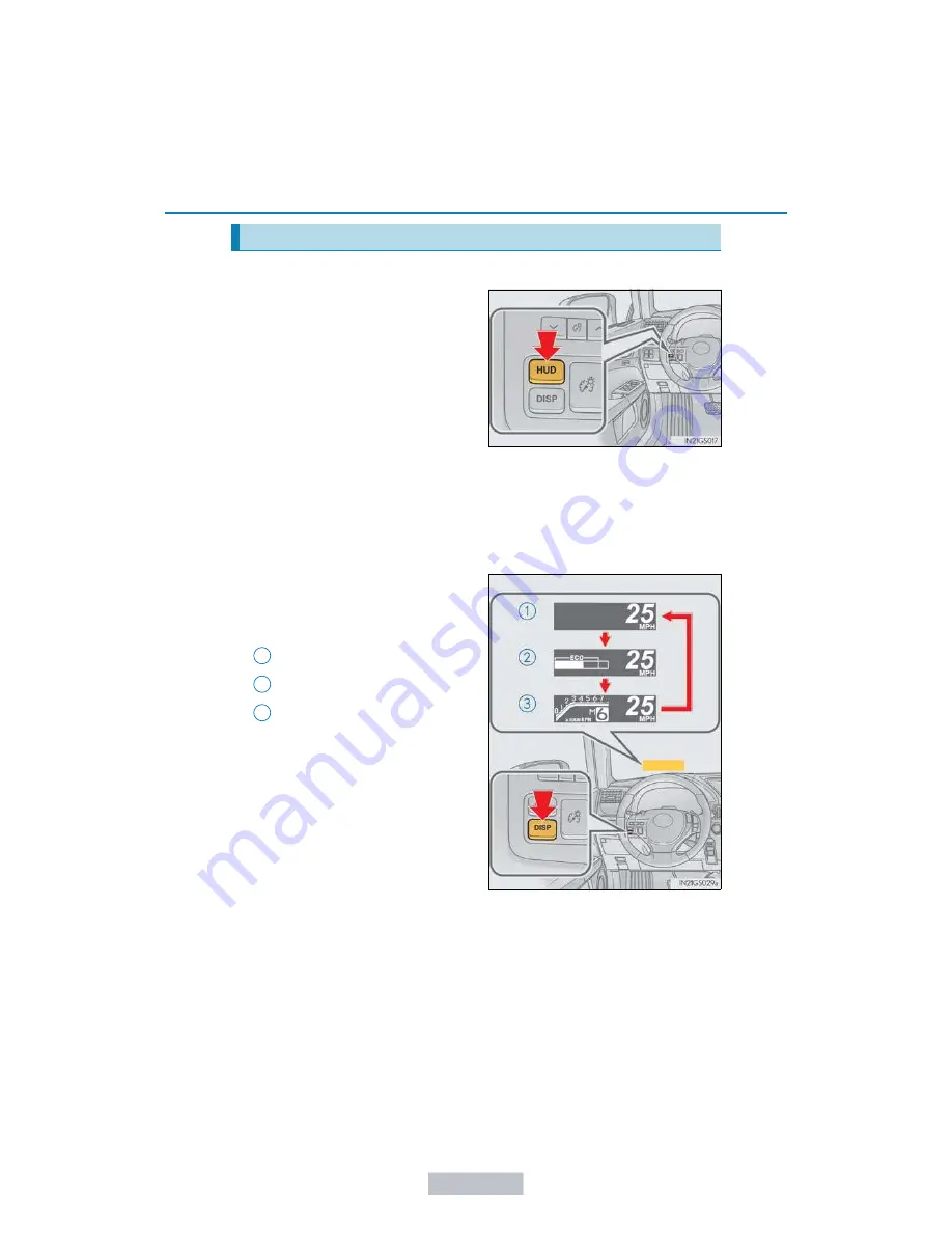 Lexus GS 350 2013 Owner'S Manual Download Page 70