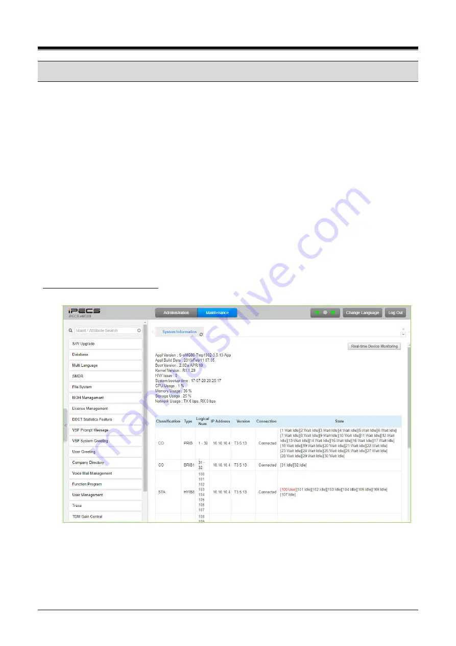 LG-Ericsson iPECS eMG100 Programming Manual Download Page 609