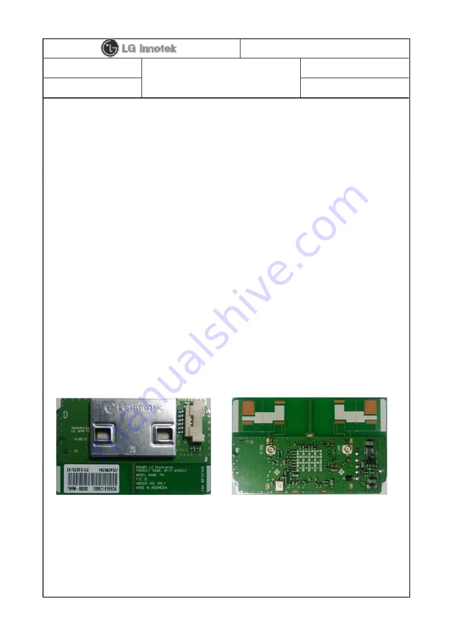 LG Innotek TWFM-B008D User Manual Download Page 3