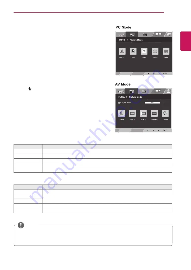 LG 22EA56VQ Owner'S Manual Download Page 22