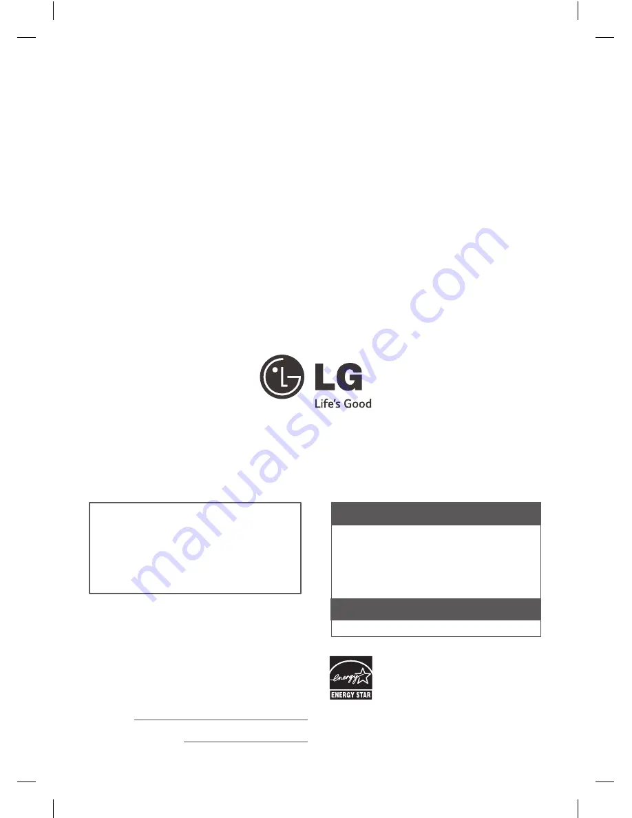 LG 22LB4510 Owner'S Manual Download Page 58