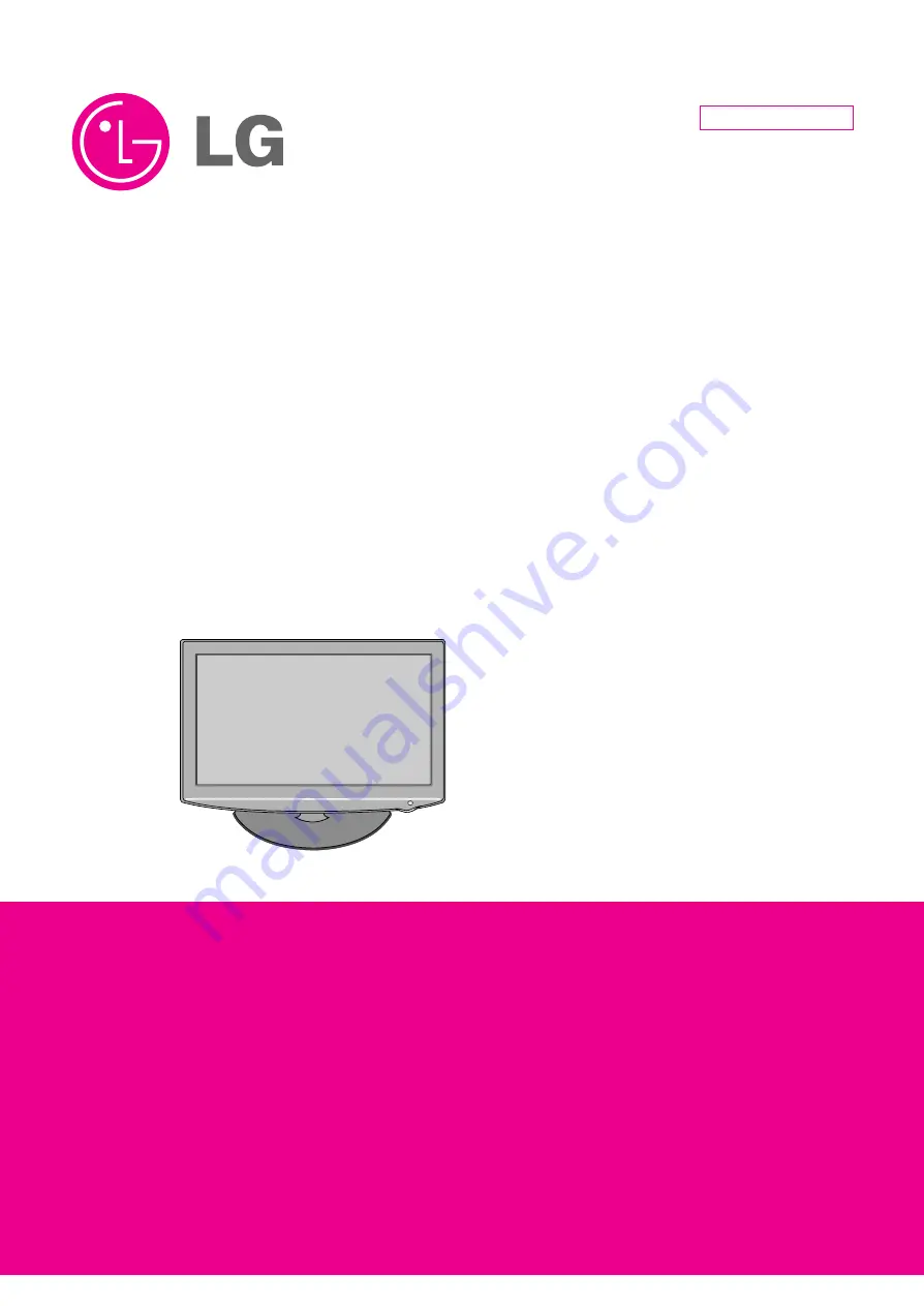 LG 22LD310 Service Manual Download Page 1