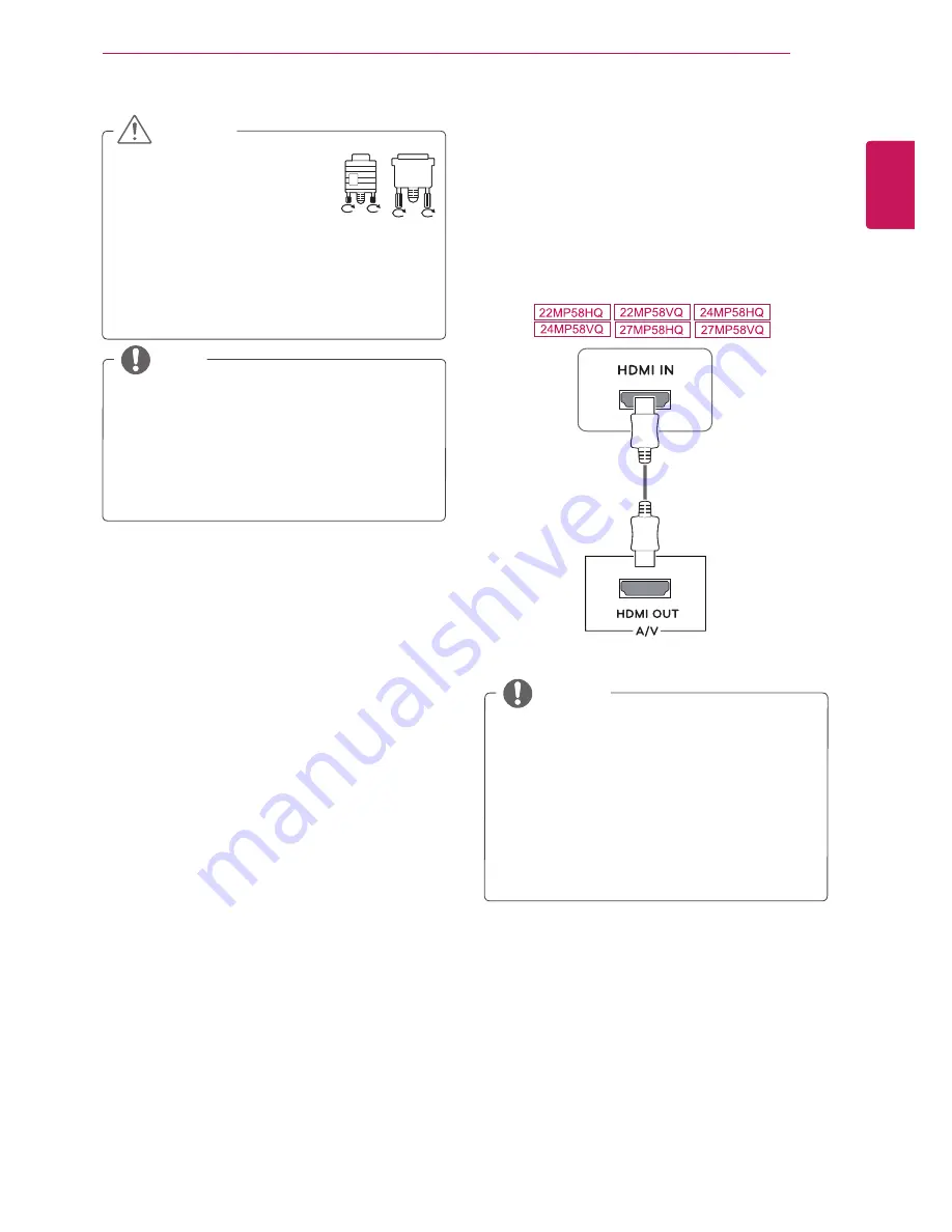 LG 22MP58A Owner'S Manual Download Page 15