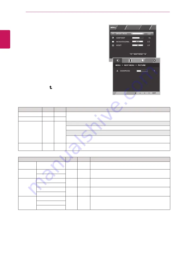 LG 23CAT42K Owner'S Manual Download Page 18