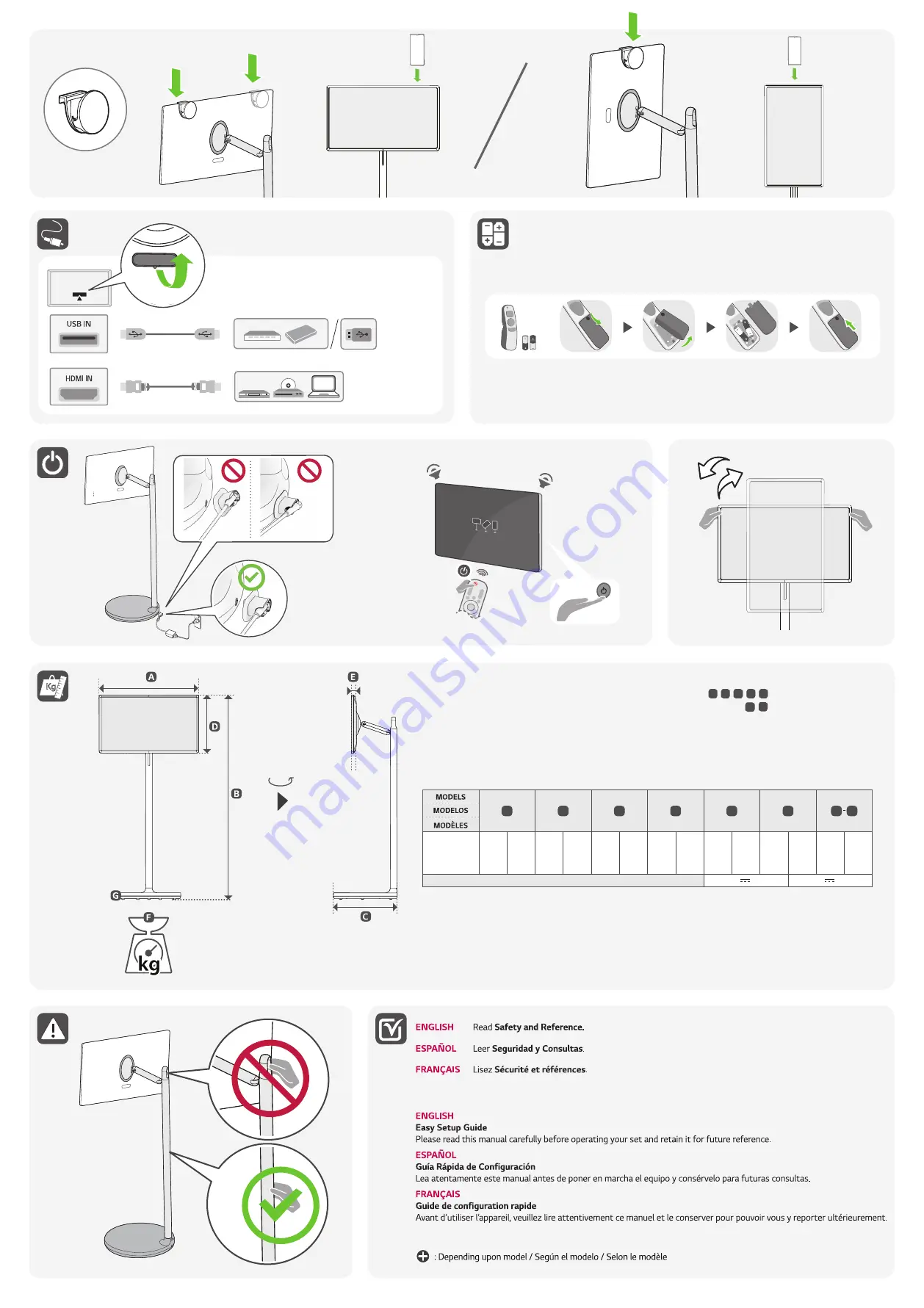 LG 27ART10AKPL Quick Start Manual Download Page 2