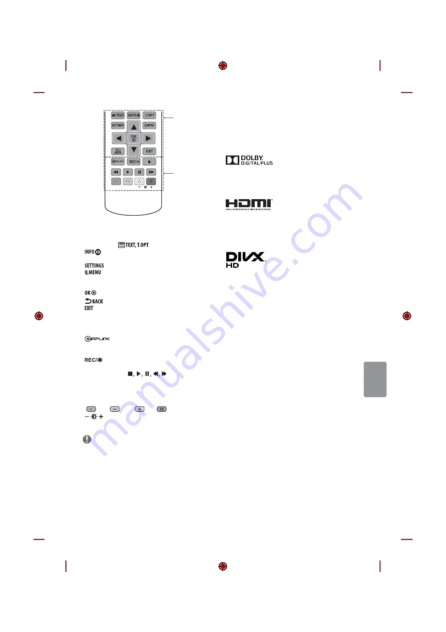 LG 28LF45OU Owner'S Manual Download Page 123