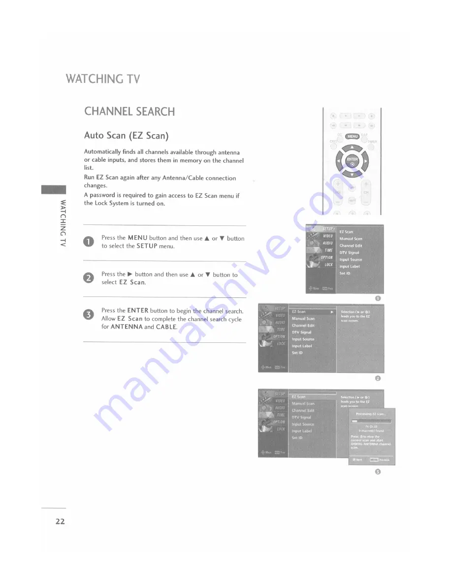 LG 32LC4D Series Owner'S Manual Download Page 22