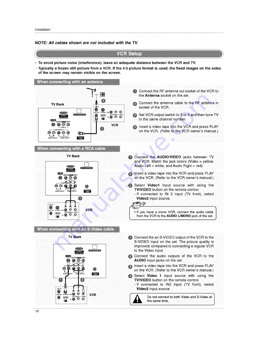 LG 32LP1DC Owner'S Manual Download Page 16