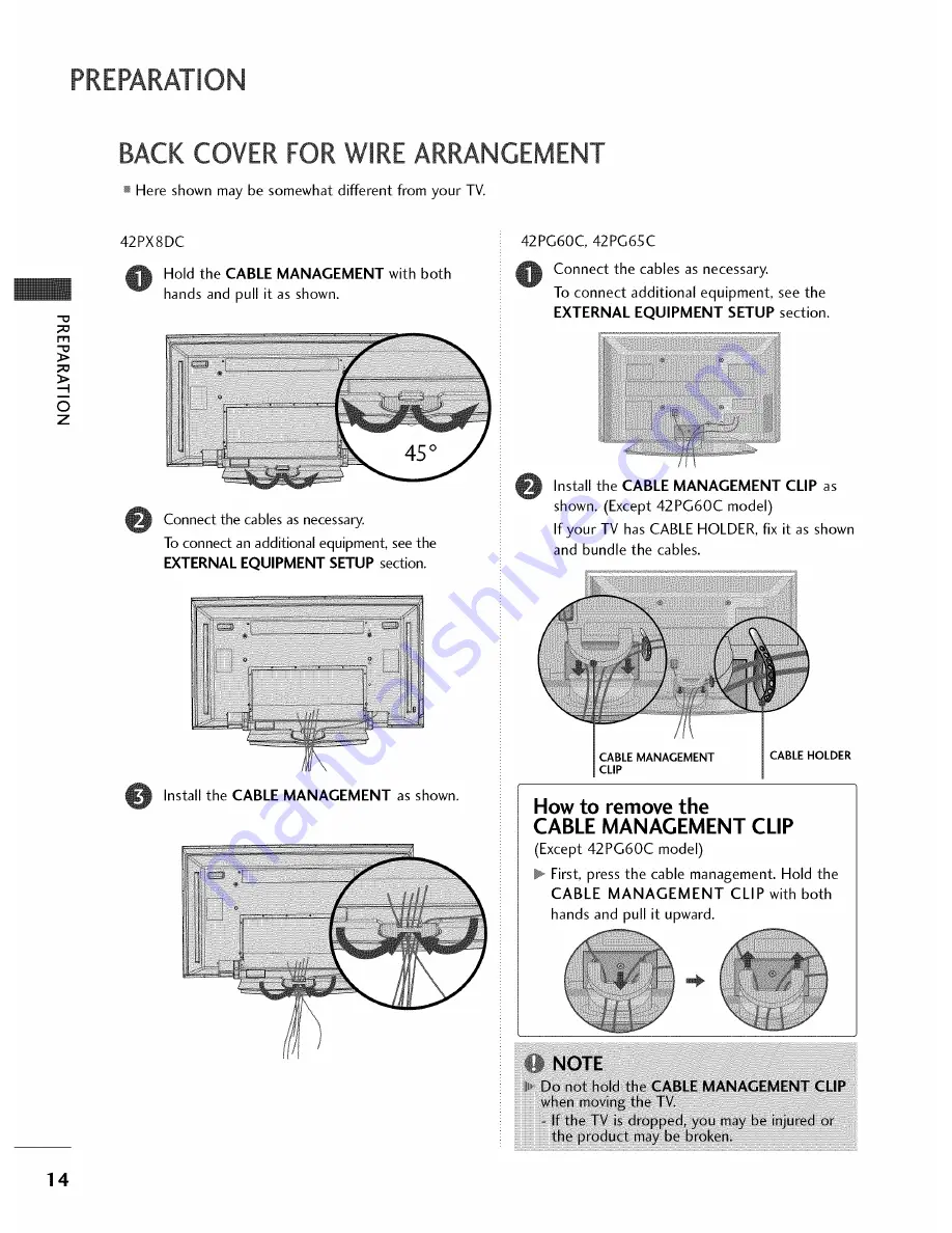 LG 32LX50C Owner'S Manual Download Page 16