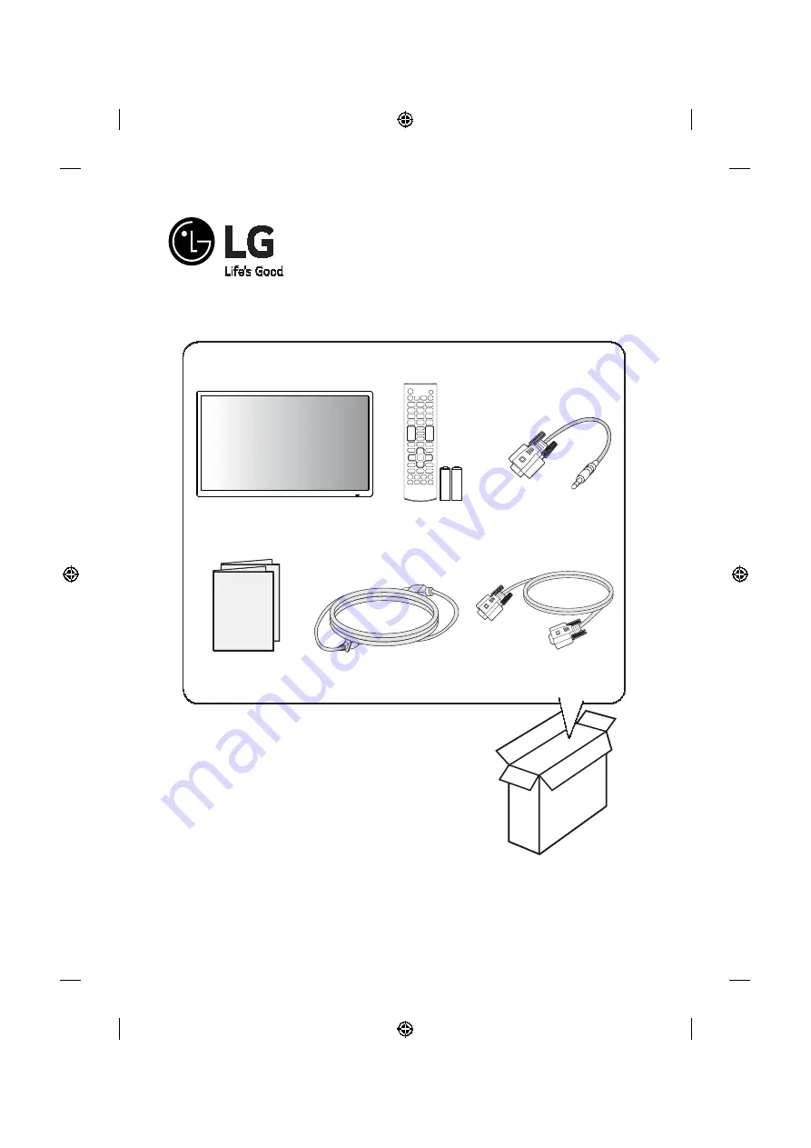 LG 32SL5 Quick Start Manual Download Page 1