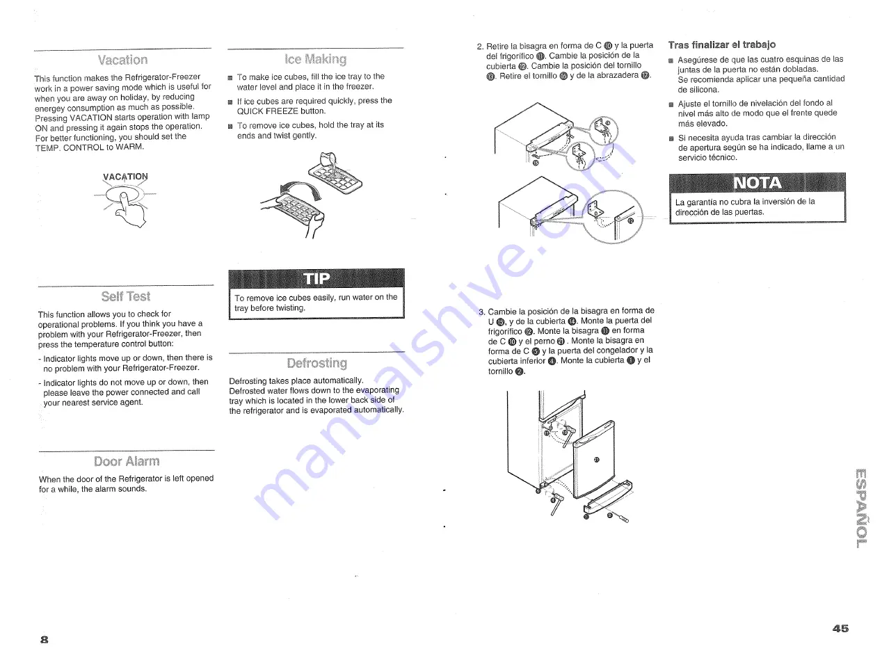 LG 3828JD8400C Owner'S Manual Download Page 8