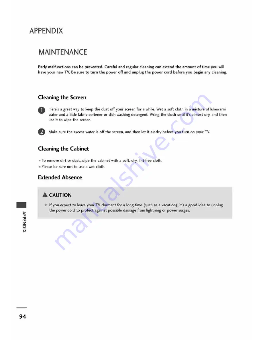 LG 42PB2RR Owner'S Manual Download Page 95