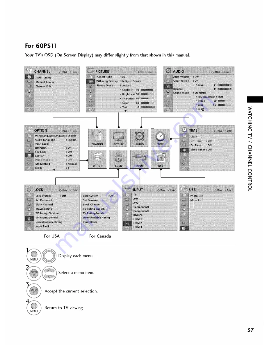 LG 42PC5DC Owner'S Manual Download Page 39