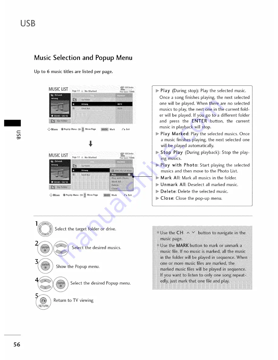 LG 42PC5DC Owner'S Manual Download Page 58