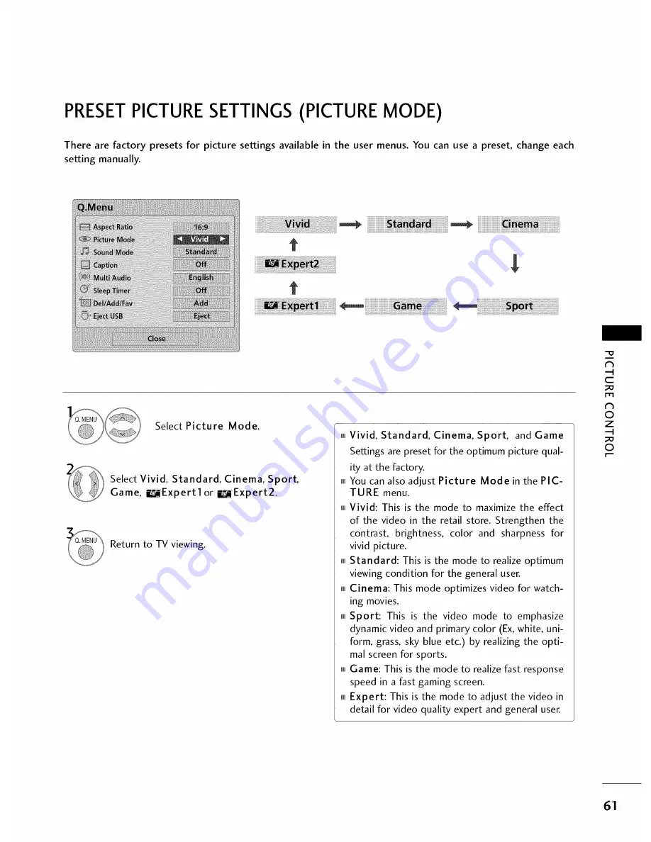 LG 42PC5DC Owner'S Manual Download Page 63