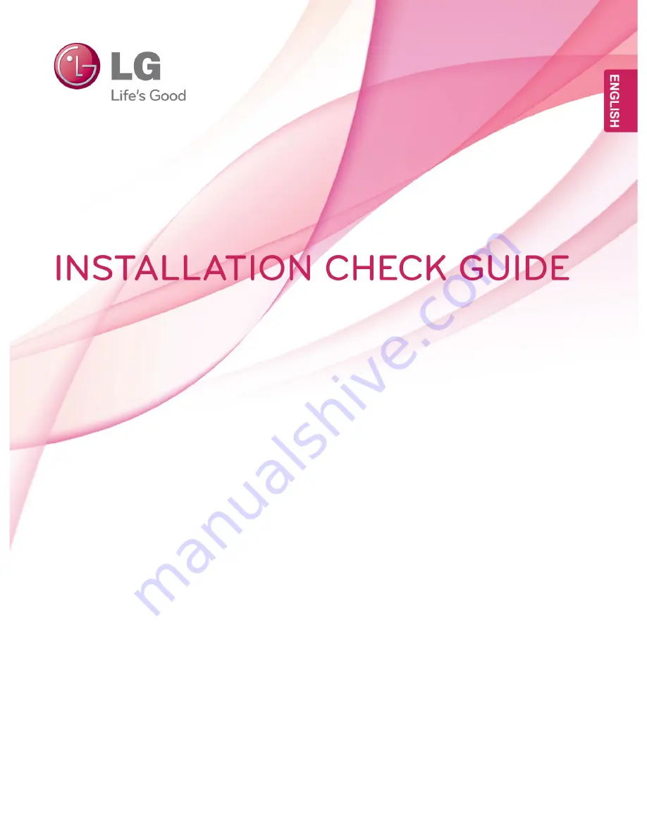 LG 42VS20 Installation Manual Download Page 1