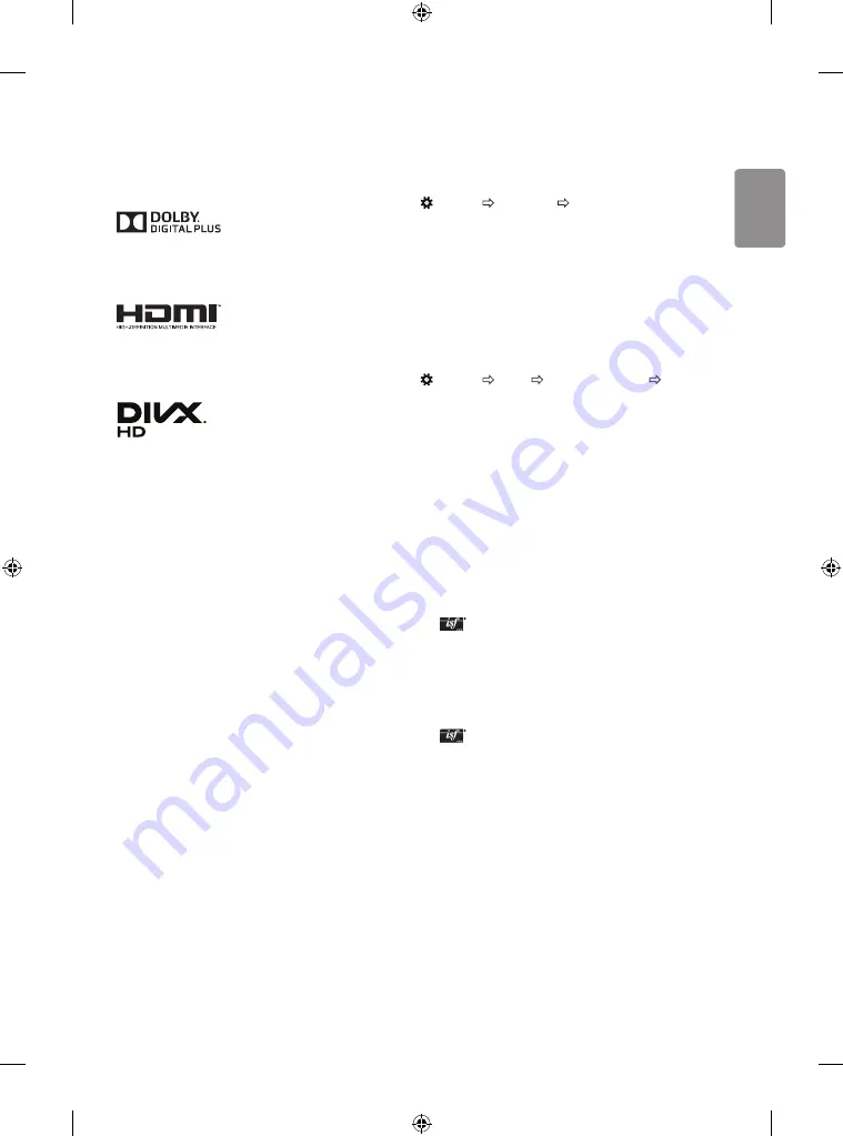 LG 43LH540T-TA Owner'S Manual Download Page 25