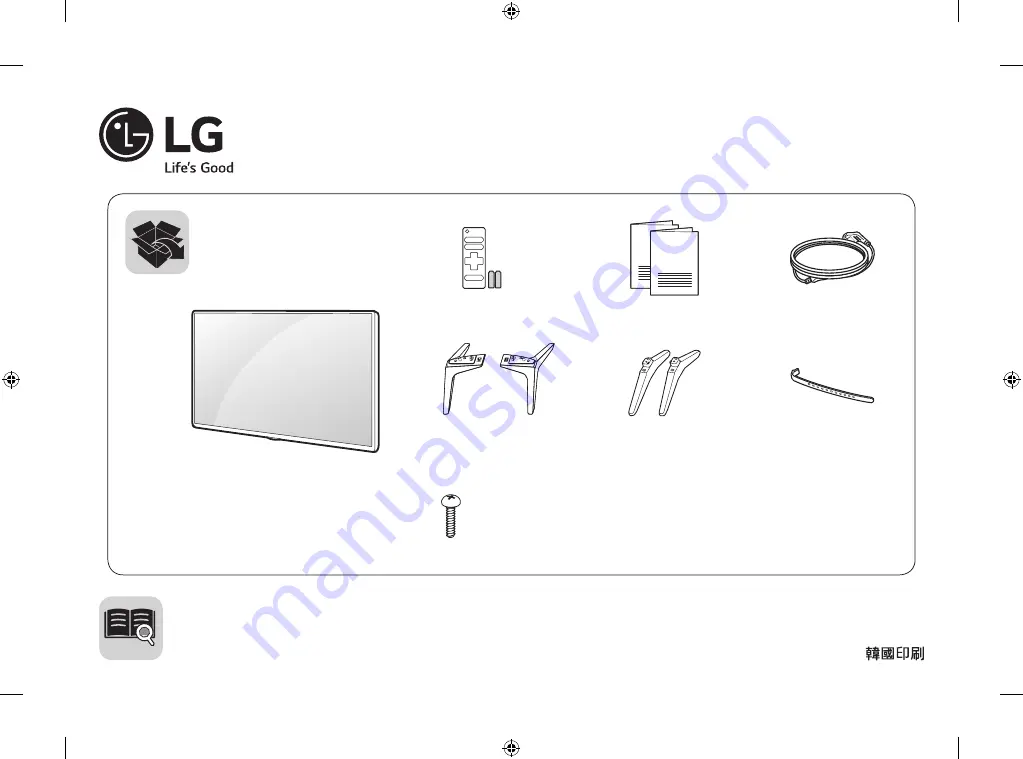 LG 43LJ55 Series Manual Download Page 1