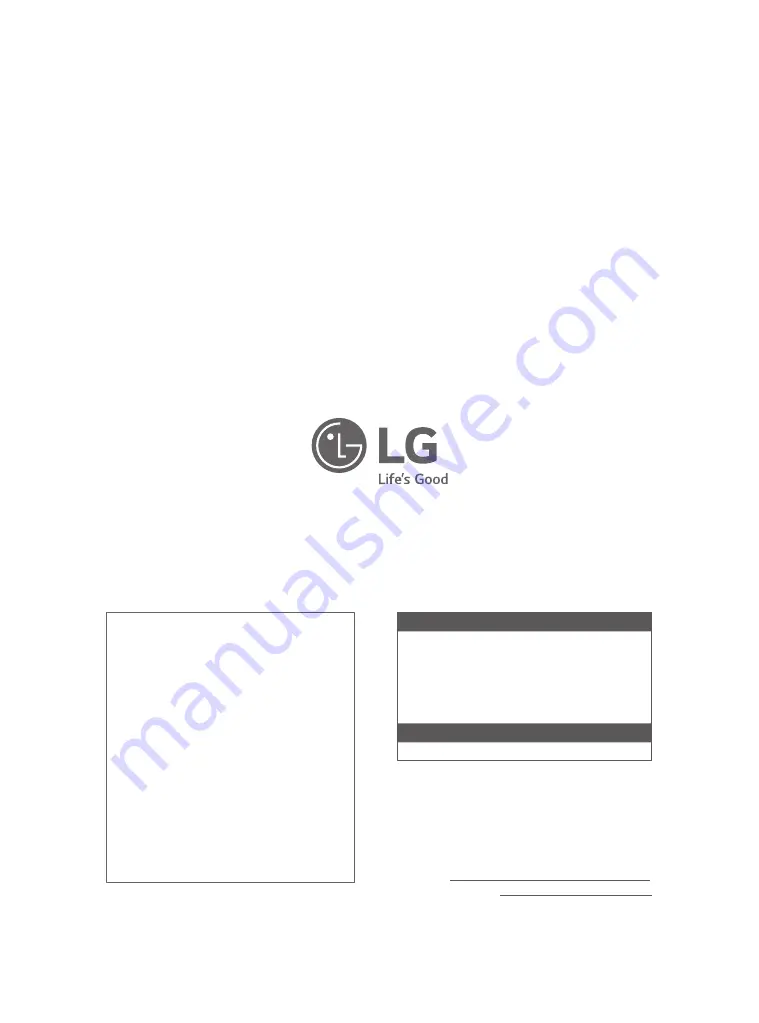 LG 43UJ6500 Easy Setup Manual Download Page 57